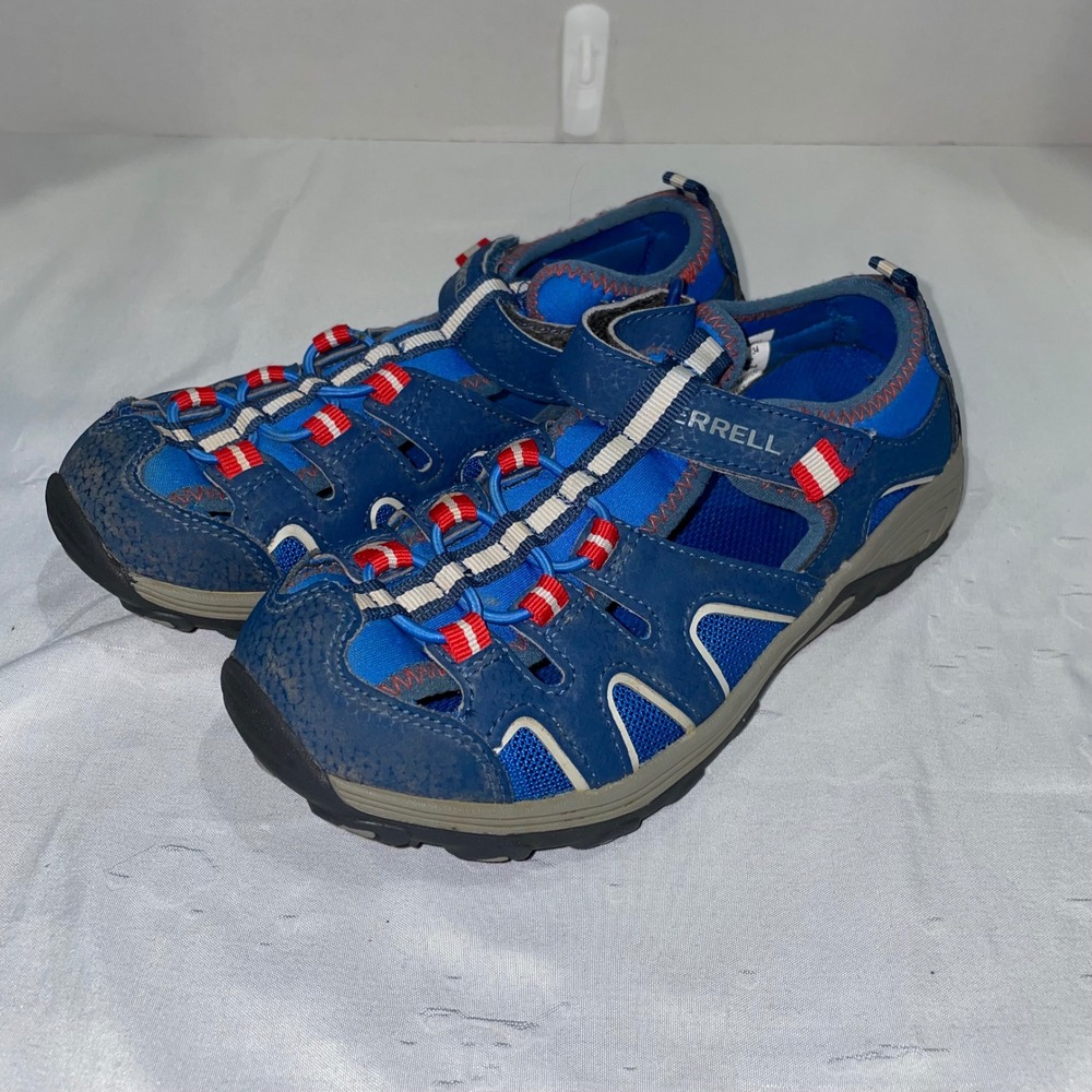 Merrell Hydro H2O Hiker Blue Red Kids Hiking Sandals Size 3